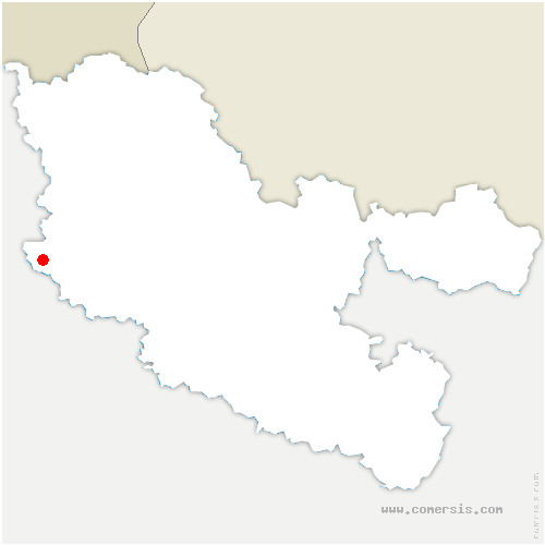 carte de localisation de Gorze