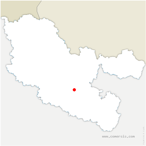 carte de localisation de Guébling