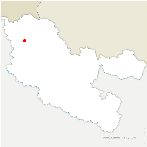 carte de localisation de Guénange