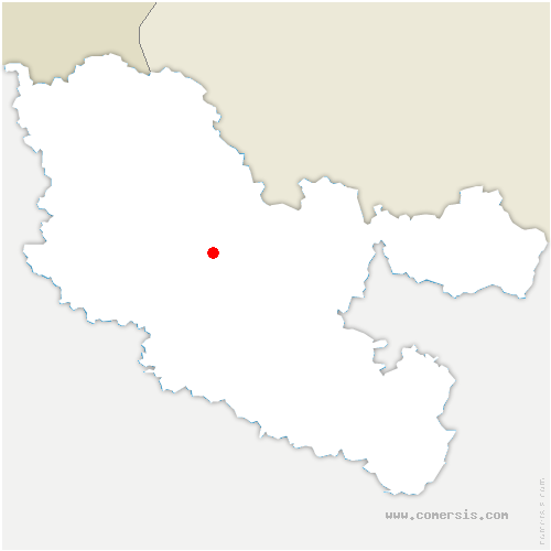 carte de localisation de Guinglange