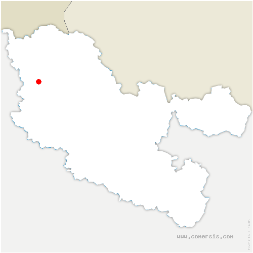 carte de localisation d'Hagondange
