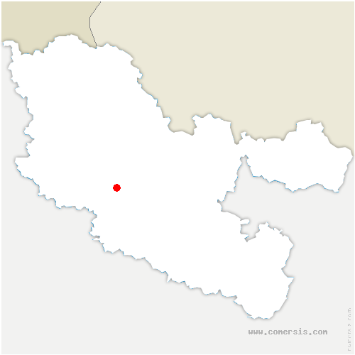 carte de localisation de Han-sur-Nied