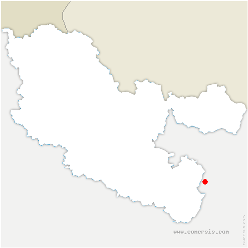 carte de localisation d'Igney