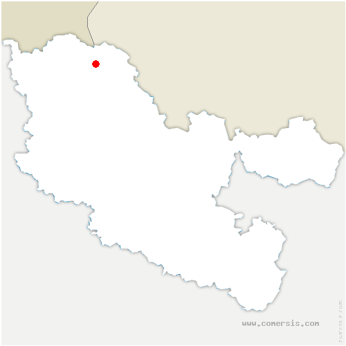carte de localisation de Kerling-lès-Sierck