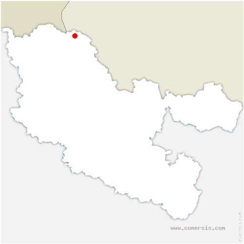 carte de localisation de Kirsch-lès-Sierck