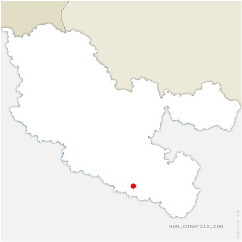 carte de localisation de Maizières-lès-Vic