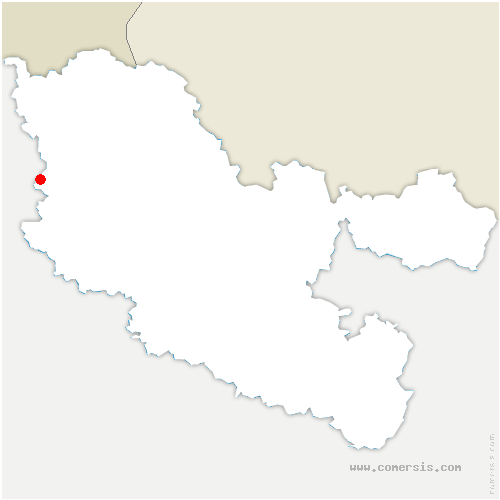 carte de localisation de Montois-la-Montagne