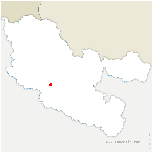 carte de localisation de Morville-sur-Nied