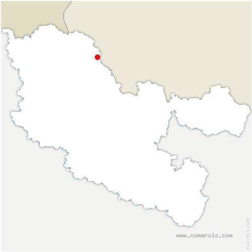 carte de localisation de Neunkirchen-lès-Bouzonville