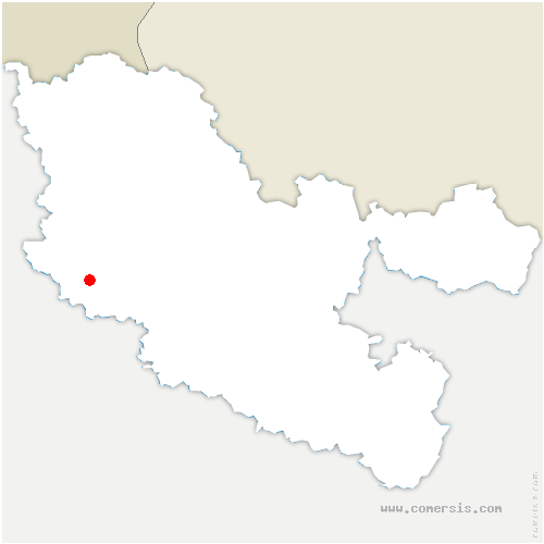 carte de localisation de Pournoy-la-Chétive