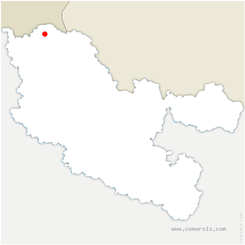 carte de localisation de Roussy-le-Village