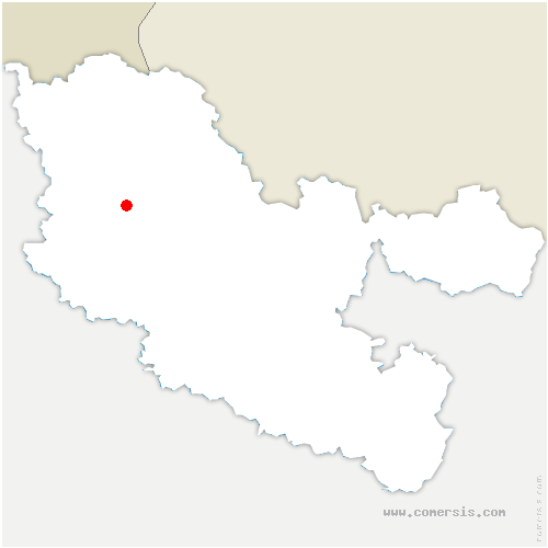 carte de localisation de Sanry-lès-Vigy