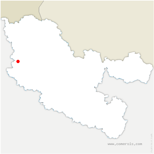 carte de localisation de Saulny