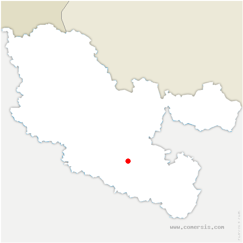 carte de localisation de Zommange
