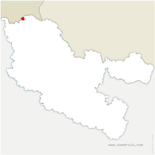 carte de localisation de Zoufftgen
