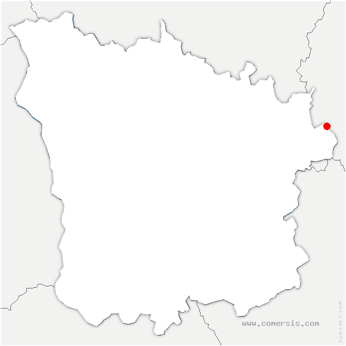carte de localisation de Alligny-en-Morvan
