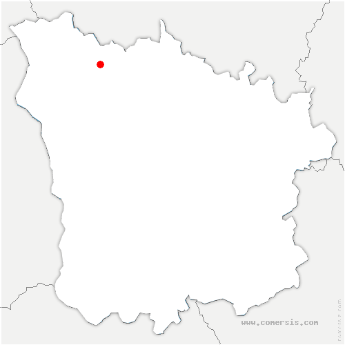 carte de localisation d'Anost