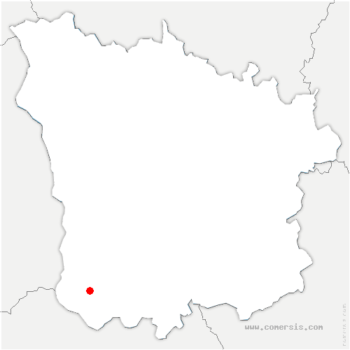 carte de localisation d'Azy-le-Vif