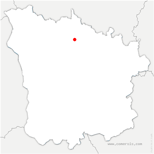 carte de localisation de Beuvron