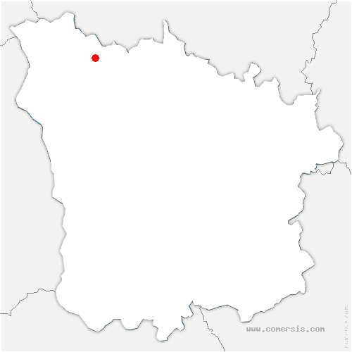 carte de localisation de Bouhy
