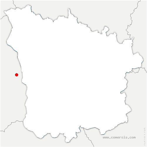 carte de localisation de Bourbon-Lancy