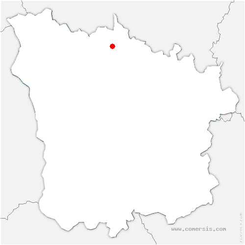 carte de localisation de Breugnon