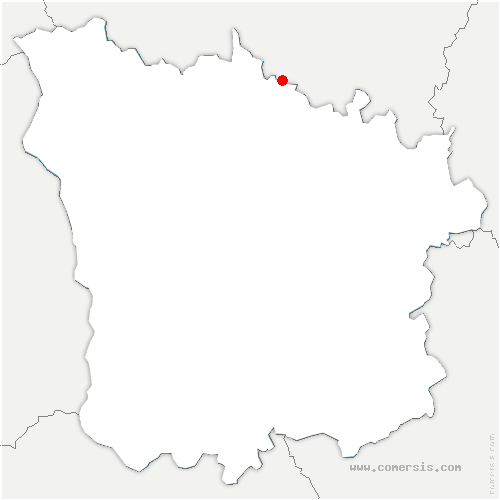 carte de localisation de Brèves
