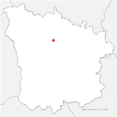 carte de localisation de Brinon-sur-Beuvron