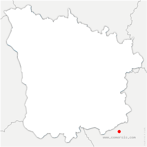 carte de localisation de Bussières