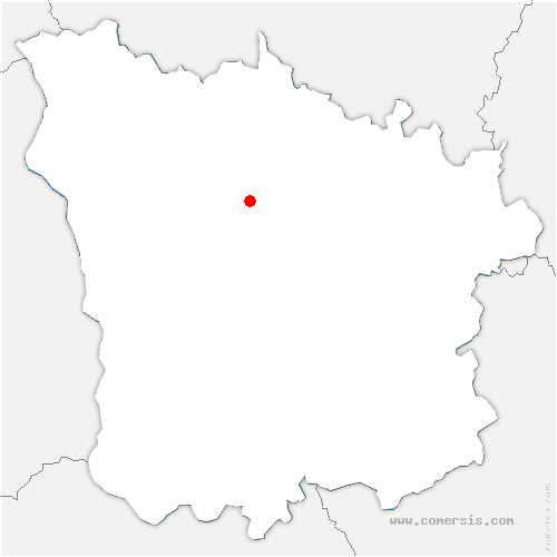 carte de localisation de Bussy-la-Pesle
