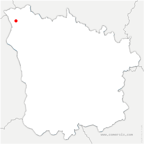carte de localisation de la Celle-sur-Loire