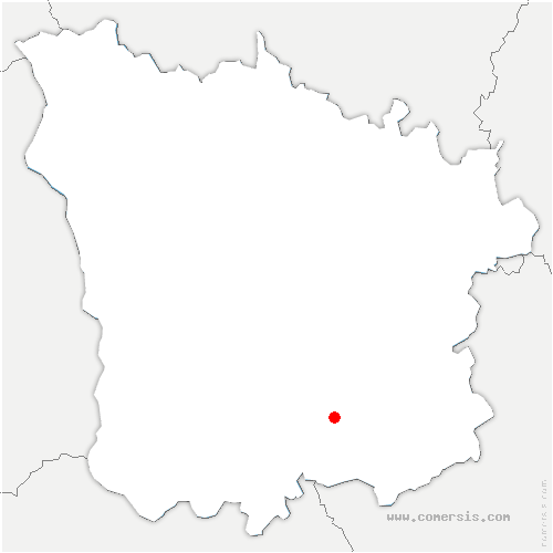 carte de localisation de Cercy-la-Tour