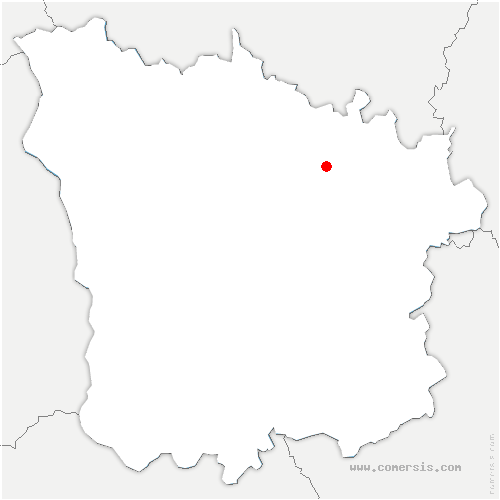carte de localisation de Cervon