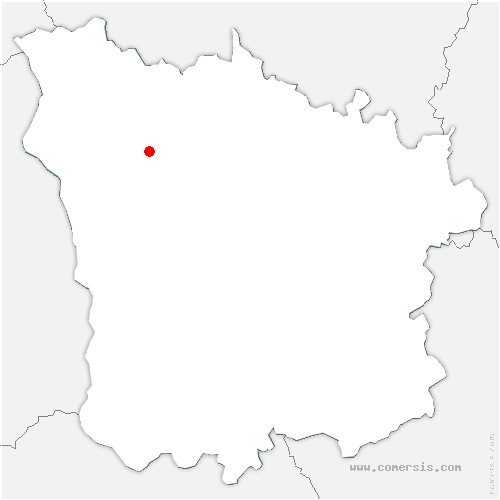 carte de localisation de Cessy-les-Bois