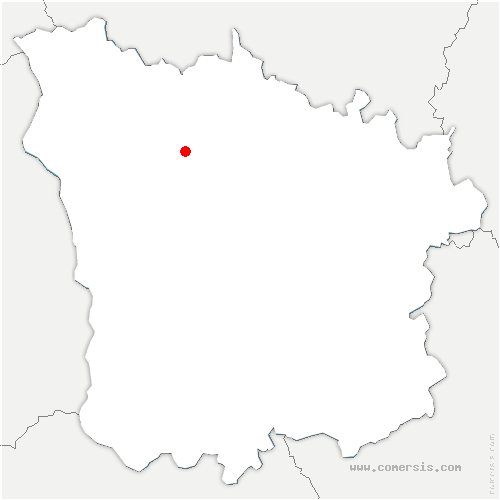 carte de localisation de Champlemy