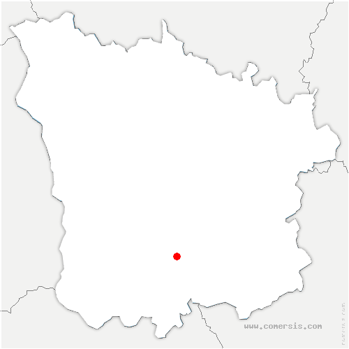 carte de localisation de Champvert