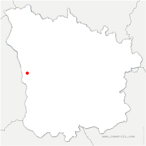 carte de localisation de Champvoux