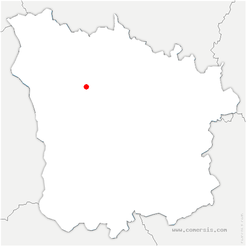 carte de localisation de la Chapelle-sous-Uchon