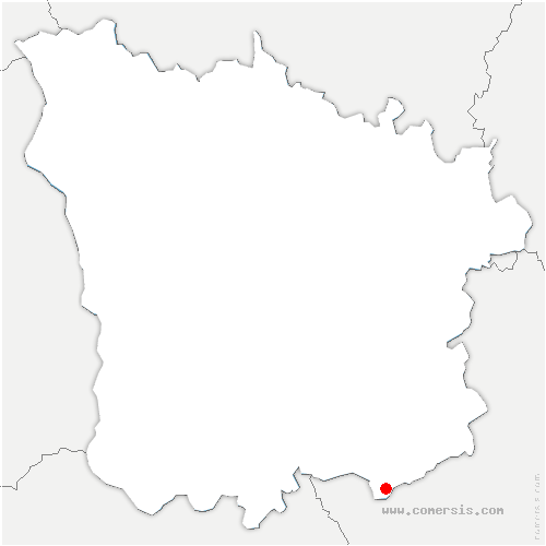 carte de localisation de Chastellux-sur-Cure