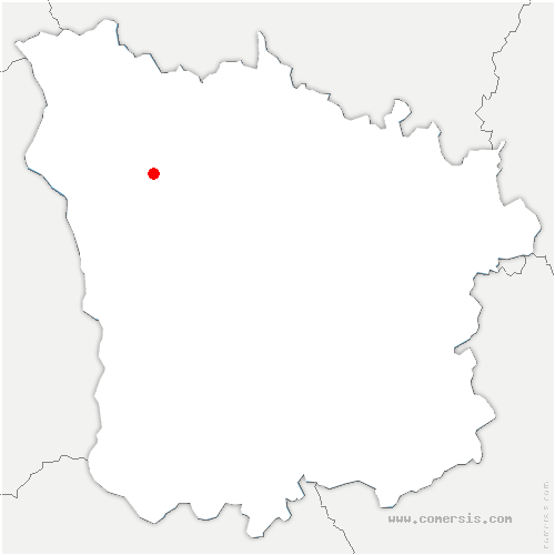 carte de localisation de Châteauneuf-Val-de-Bargis