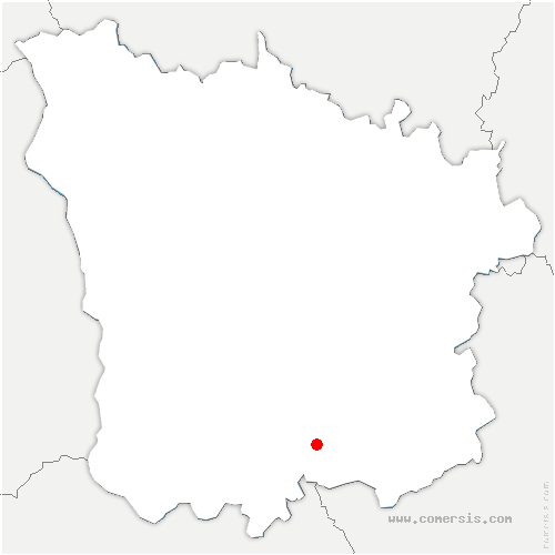 carte de localisation de Châtel-Censoir