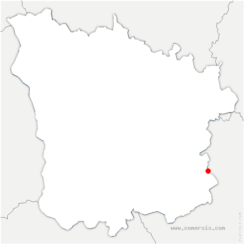 carte de localisation de Châtel-Gérard