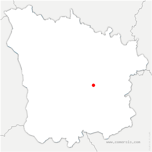 carte de localisation de Châtillon-en-Bazois