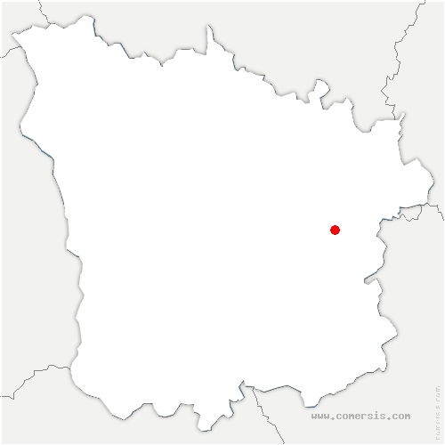 carte de localisation de Châtin