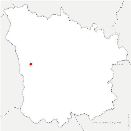 carte de localisation de Chaulgnes