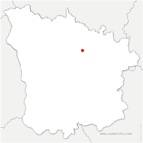 carte de localisation de Chaumot