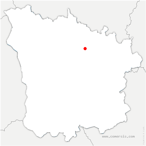 carte de localisation de Chitry-les-Mines