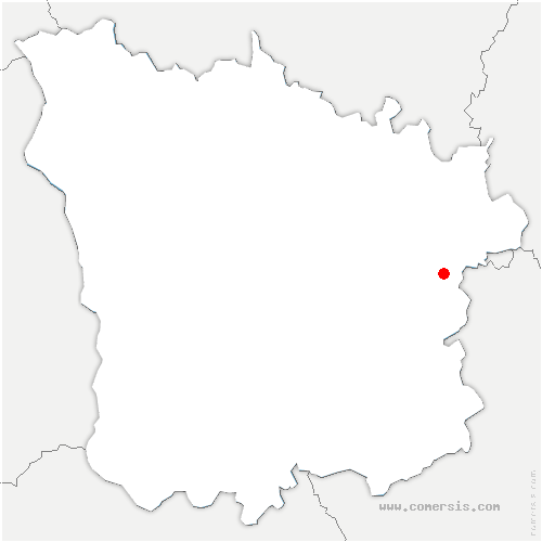 carte de localisation de Corancy
