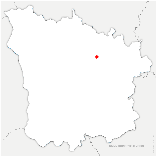 carte de localisation de Corbigny