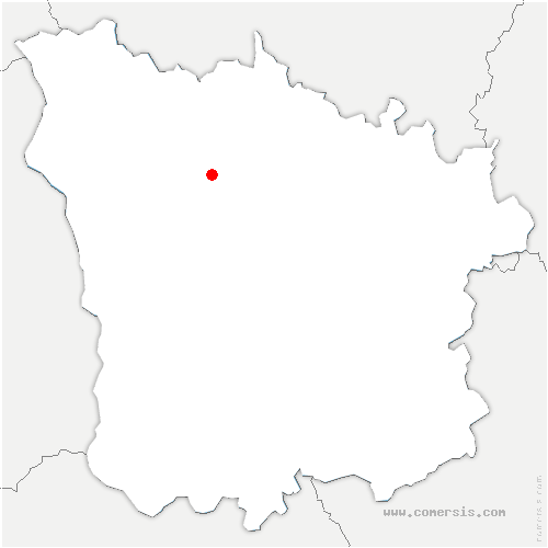 carte de localisation de Corvol-d'Embernard